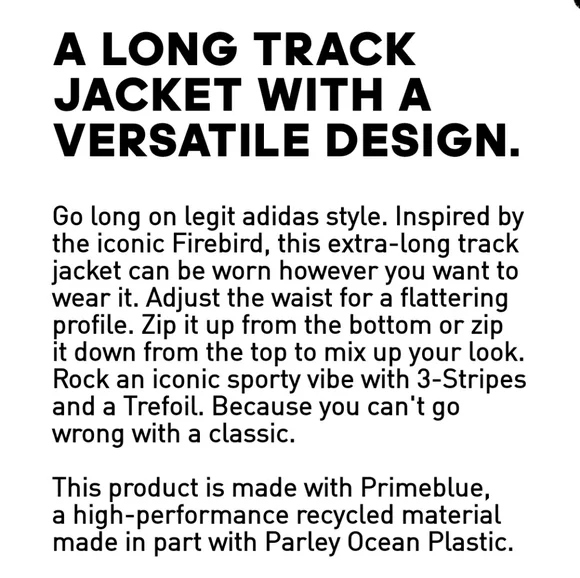 Adidas Primeblue Ladies 🚺 😍 Long Jacket XL - Picture 5 of 7